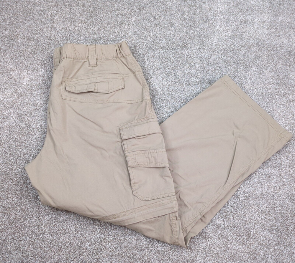 BC Clothing Pants Men L x 30 Khaki Cargo Convertible Shorts Outdoor Hiking